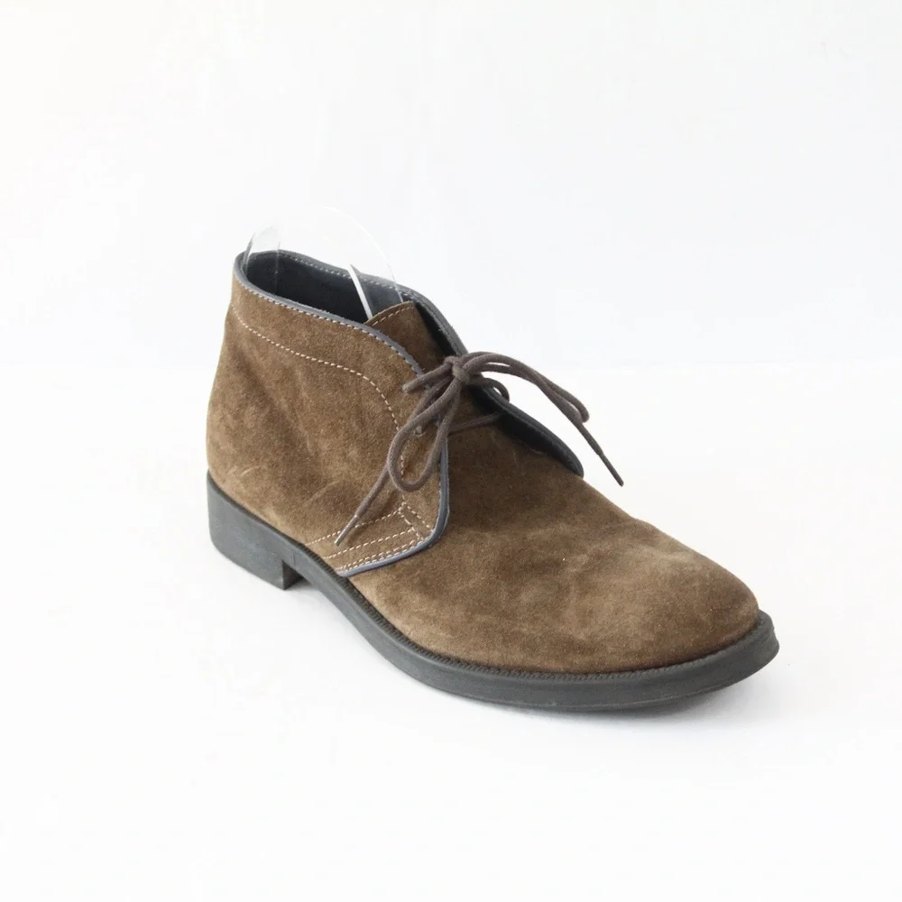 Geox Chukka Boots Mens 41 Brown Suede Shoes Casual